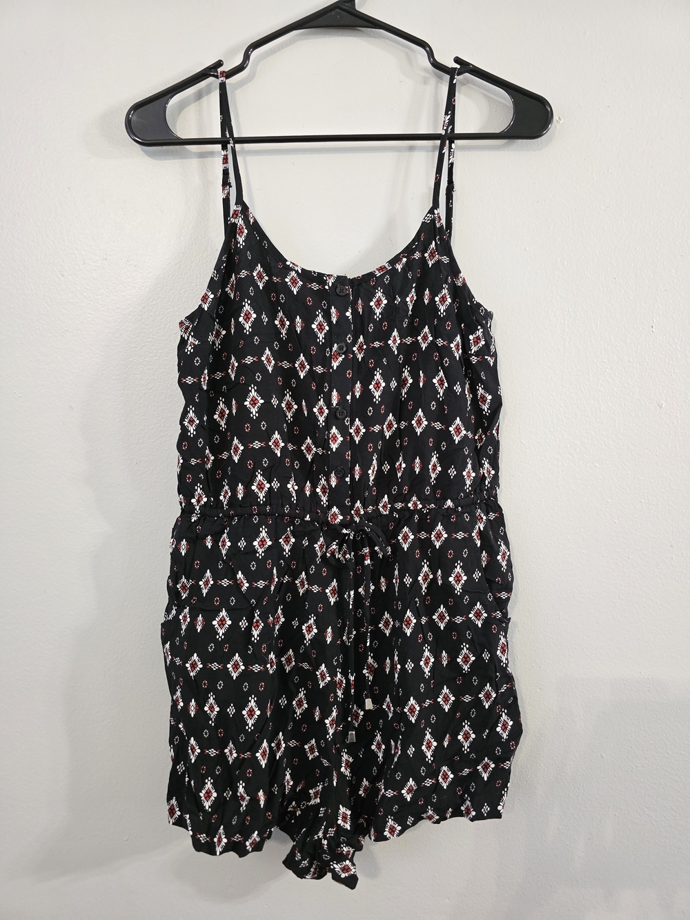 Two Printed Spaghetti Strap Rompers - Picture 2 of 11